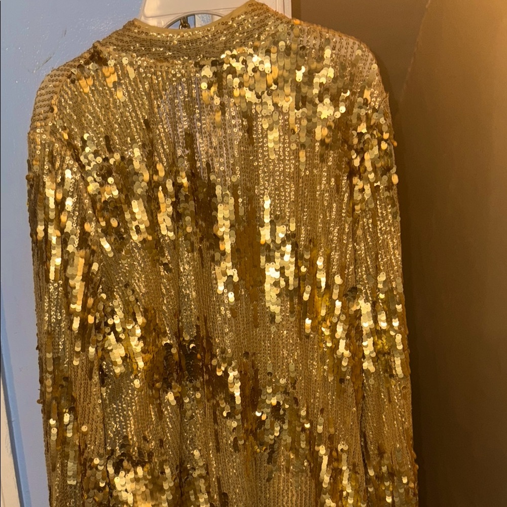Gold Sequin Women's Jacket